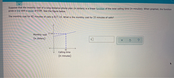 solved-suppose-that-the-monthly-cost-of-a-long-distance-chegg