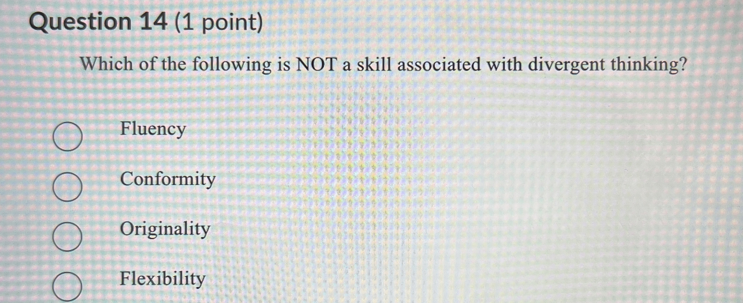 Solved Question 14 (1 ﻿point)Which of the following is NOT a | Chegg.com