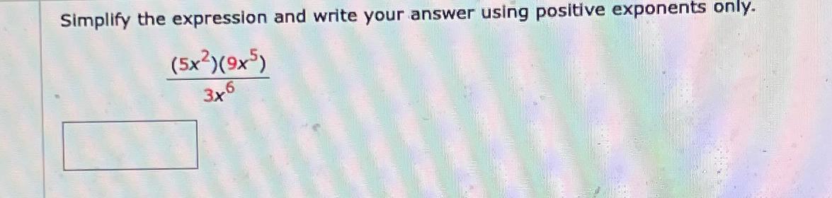 Solved Simplify the expression and write your answer using | Chegg.com