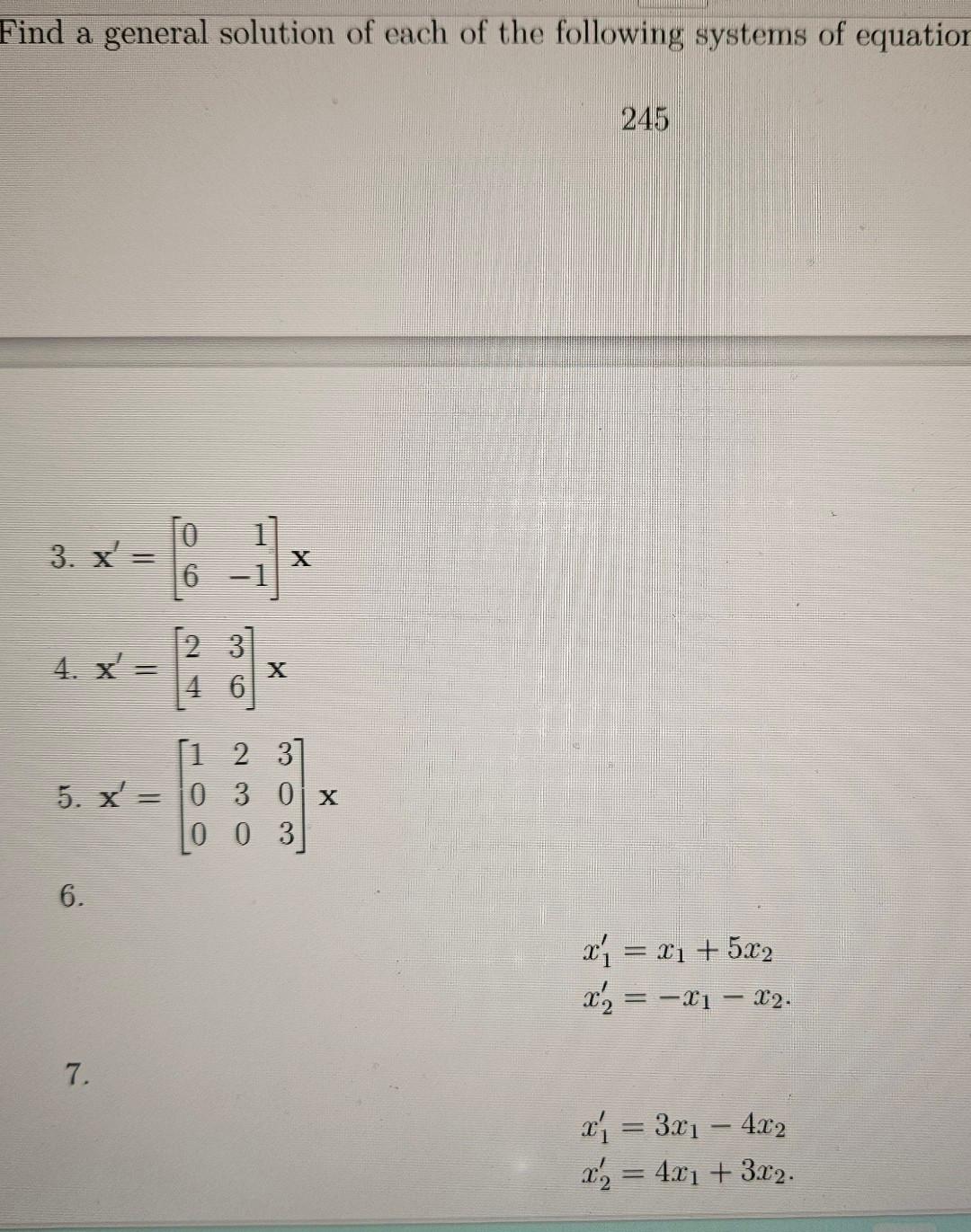 Solved Find A General Solution Of Each Of The Following Chegg Com