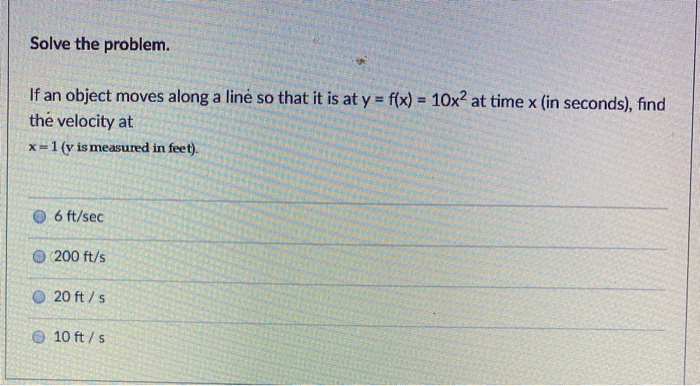 Solved Solve the problem. If an object moves along a line so | Chegg.com