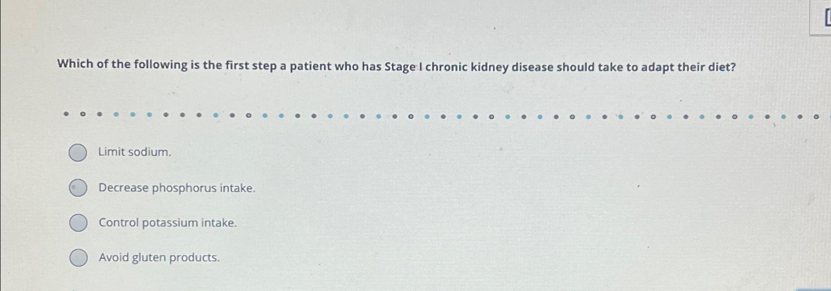 Solved Which of the following is the first step a patient | Chegg.com