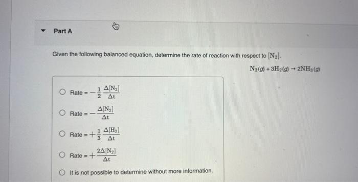 Solved Given The Following Balanced Equation Determine The