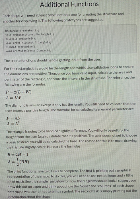 Solved Graphical Shapes You are going to be testing your | Chegg.com