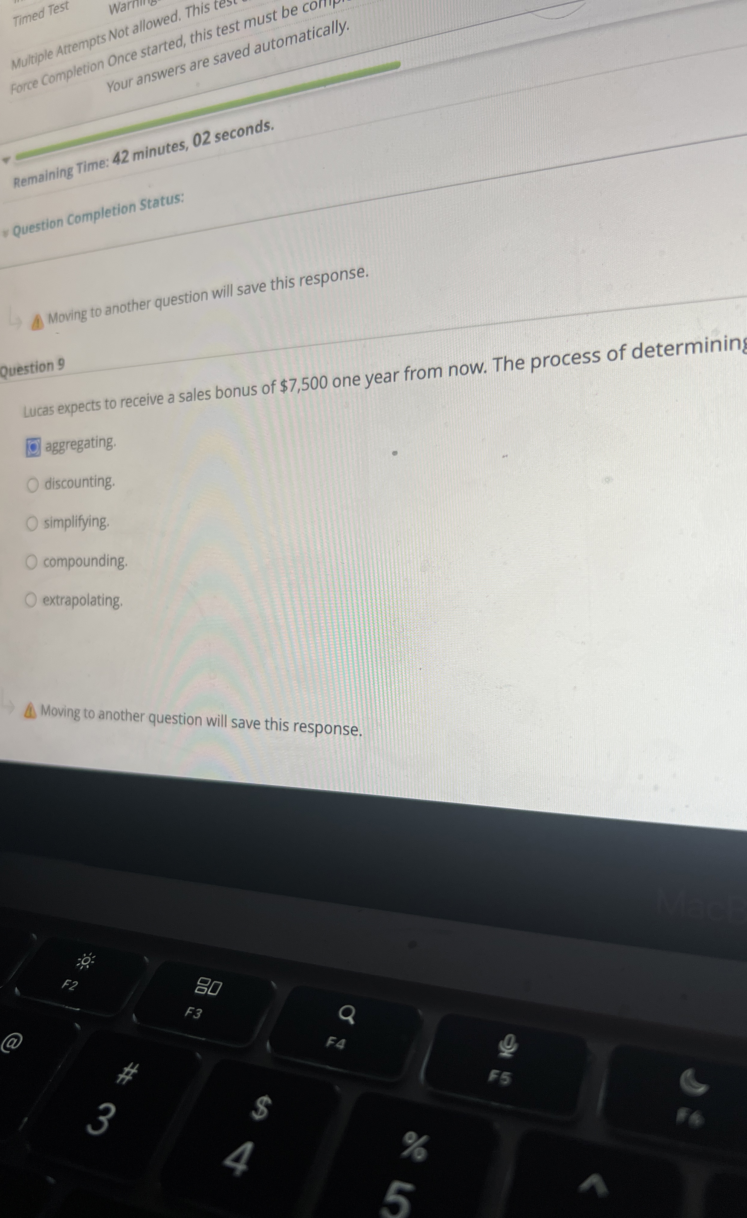 Solved Multiple Attempts Not allowed. This this test must be | Chegg.com