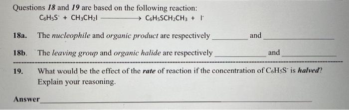 Solved Questions 18 and 19 are based on the following | Chegg.com