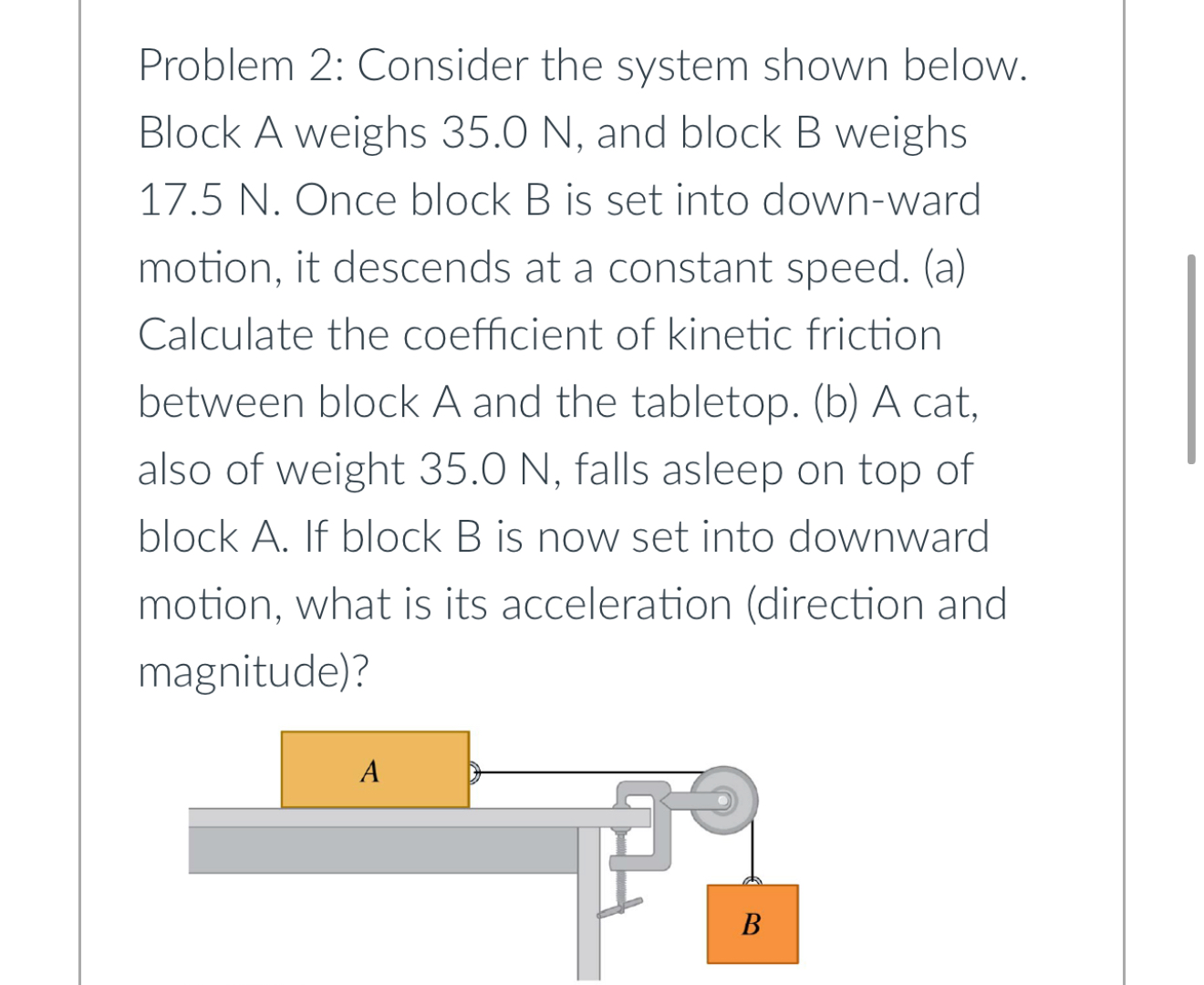 Solved Problem 2: Consider the system shown below. Block A | Chegg.com