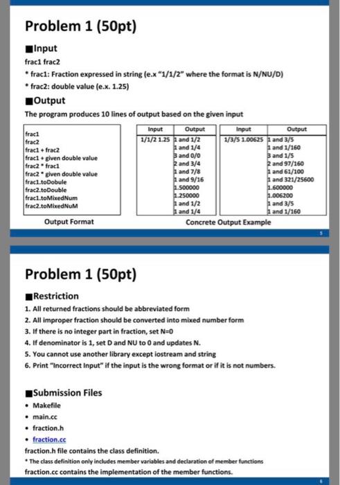 Solved Problem 1 (50pt) Description 1. Your task is to | Chegg.com