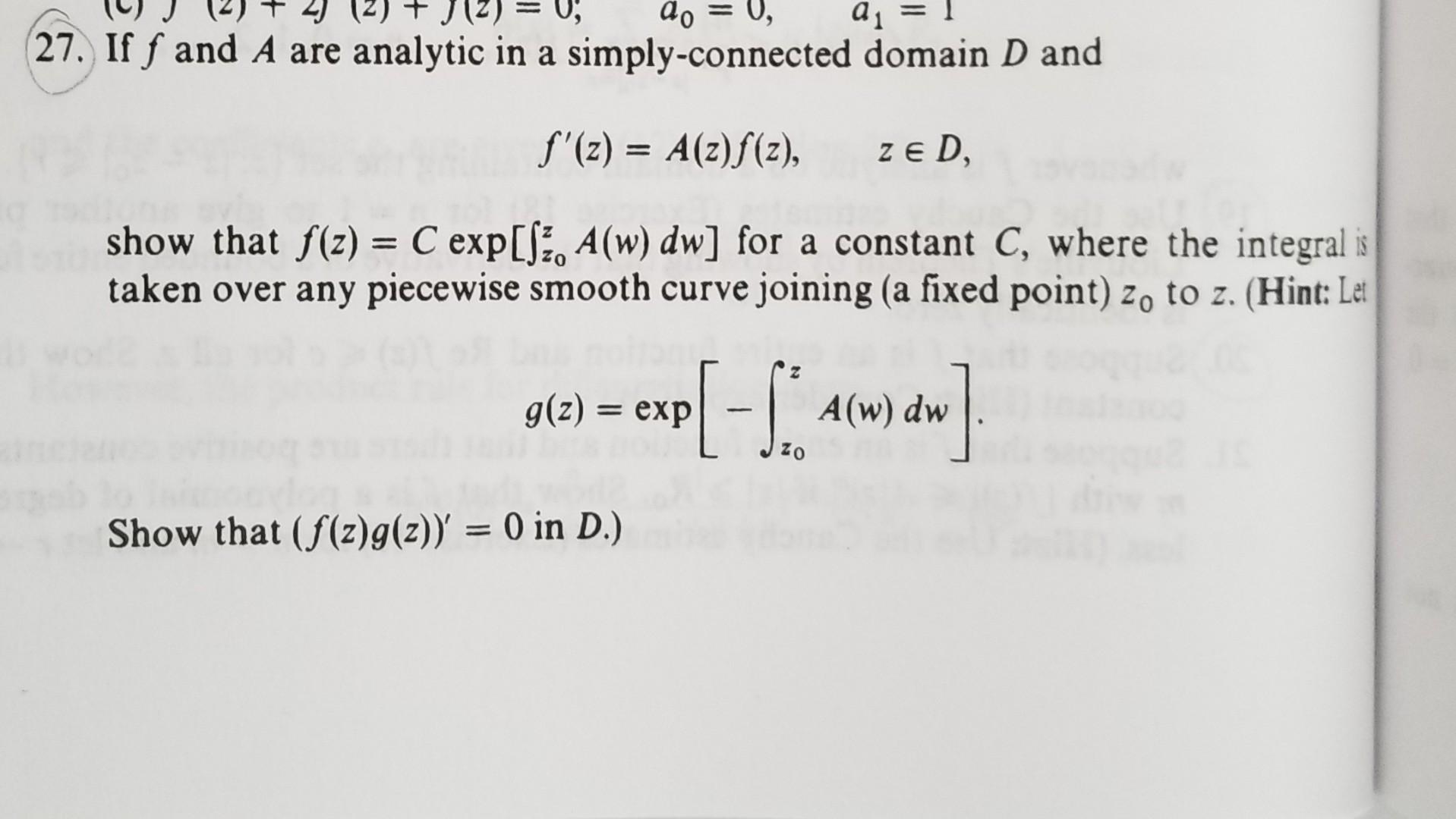 Solved Complex Analysis. Please Show All Steps , In Detail | Chegg.com