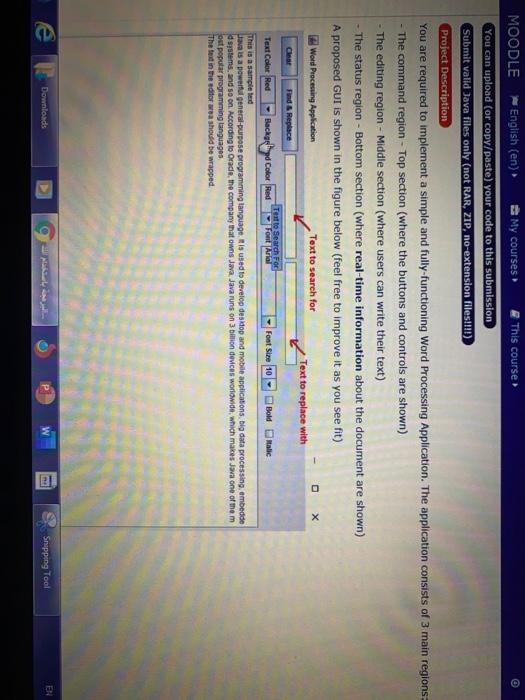 Project Description You are required to implement a | Chegg.com