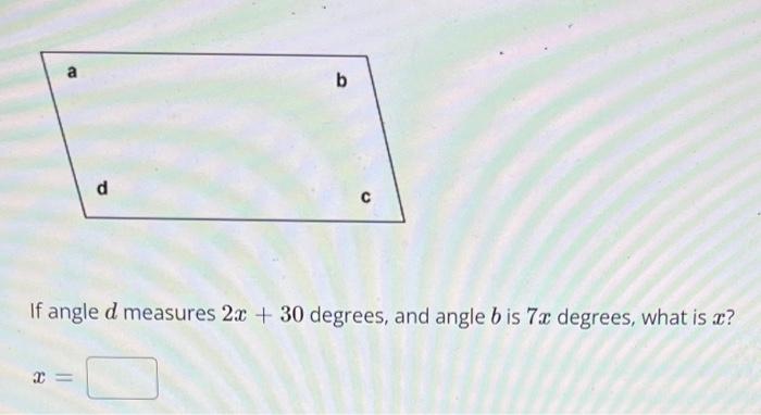 Solved If Angle B Measures 44 Degrees, What Is The Measure | Chegg.com