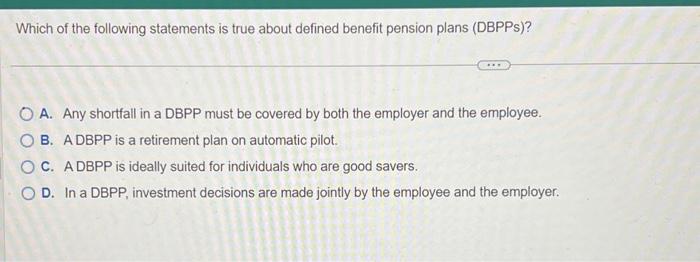 Solved Which of the following statements is true about | Chegg.com