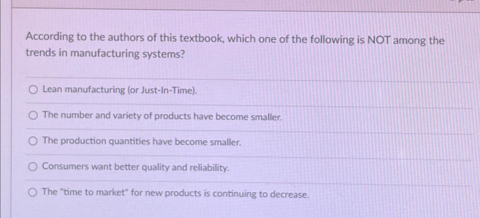 Solved According to the authors of this textbook, which one | Chegg.com