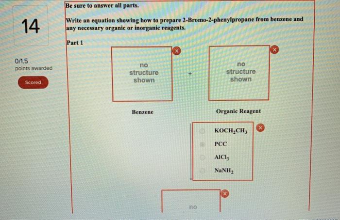 Solved Be sure to answer all parts. Write an equation | Chegg.com