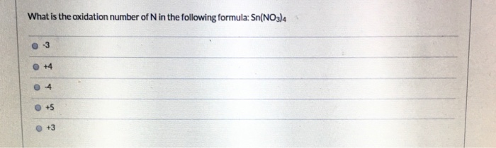 n2 oxidation number formula