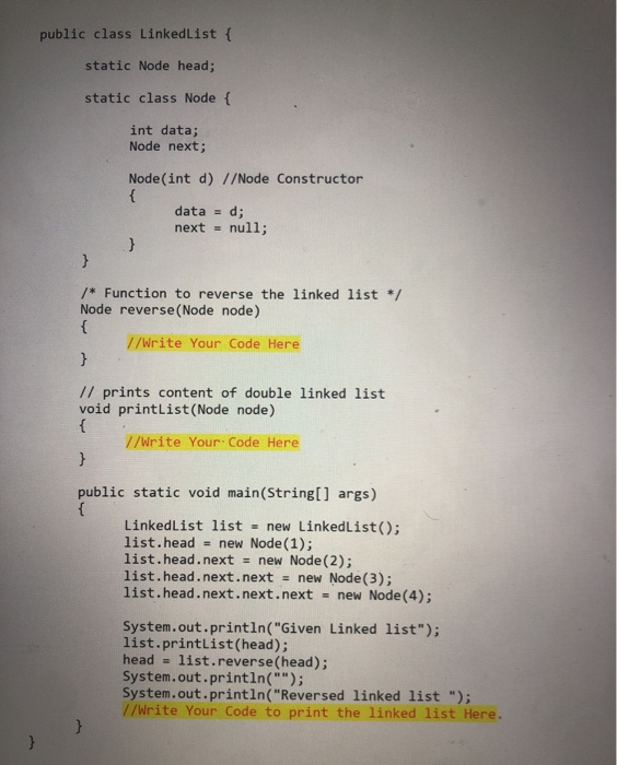 Solved Given pointer to the head node of a linked list, the | Chegg.com