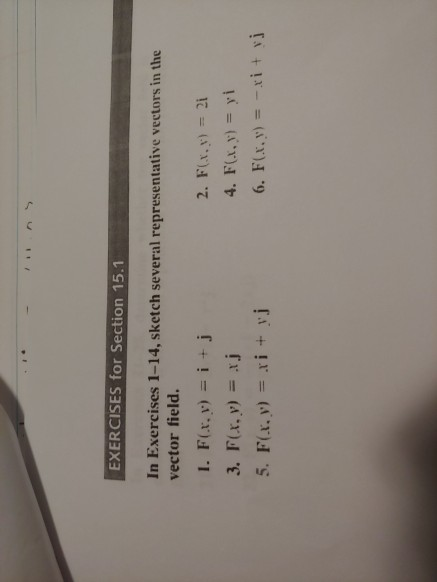 Solved EXERCISES for Section 15.1 In Exercises 1-14, sketch | Chegg.com