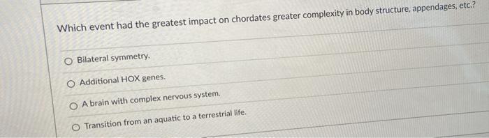 solved-which-event-had-the-greatest-impact-on-chordates-chegg