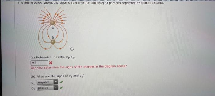 Solved The figure below shows the electric field lines for | Chegg.com