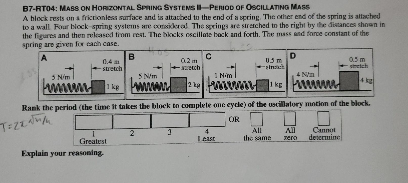 Solved need help with this I have a equation down, but I'm | Chegg.com