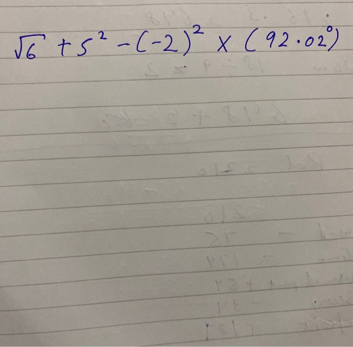 92x21 Math Solved Tots²-(-2)² x (92.02) | Chegg.com