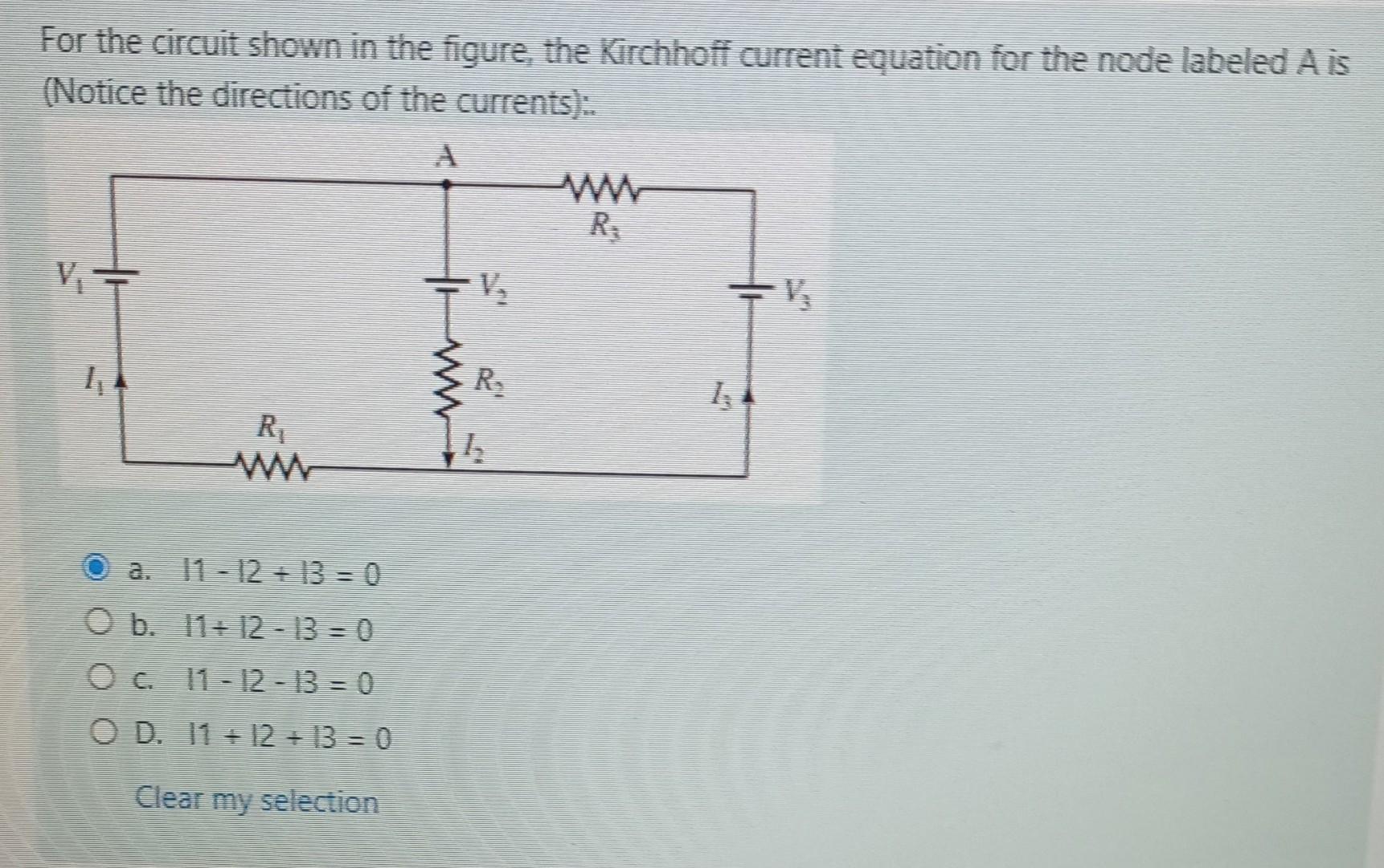 Solved For the circuit shown in the figure, the Kirchhoff | Chegg.com
