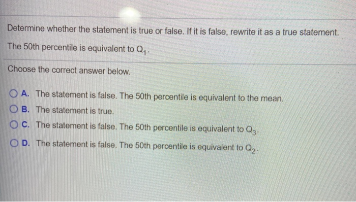 Solved Determine Whether The Statement Is True Or False If 6607