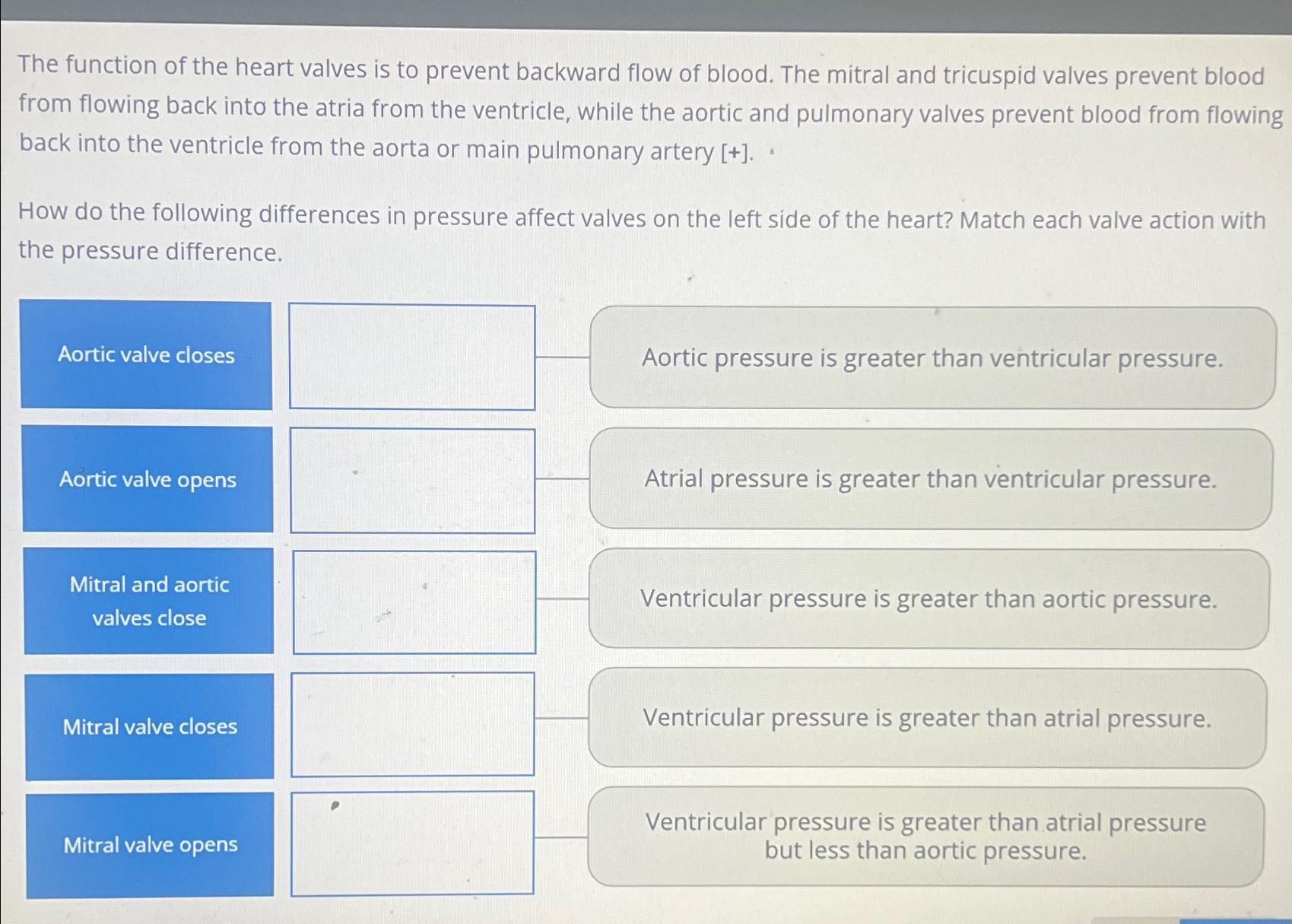 Solved The function of the heart valves is to prevent | Chegg.com
