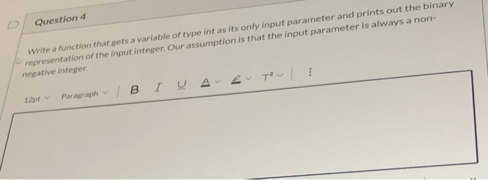 Solved Question 4 Write a function that gets a variable of | Chegg.com