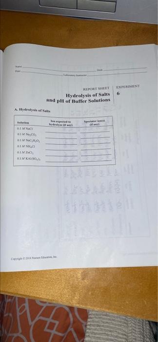 experiment 6 report sheet