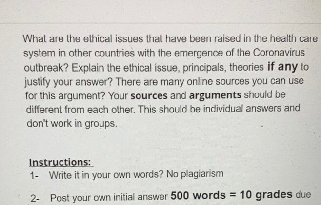 Solved What are the ethical issues that have been raised in | Chegg.com