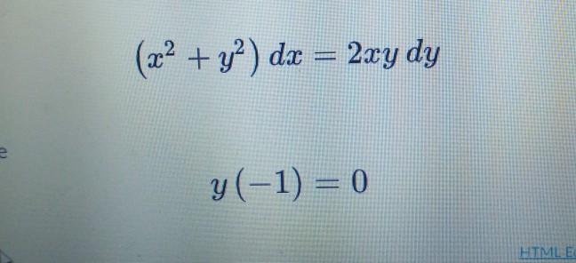 Solved X2 Y Dx 2xy Dy Y 1 0 Html E 2x Y 4 Chegg Com