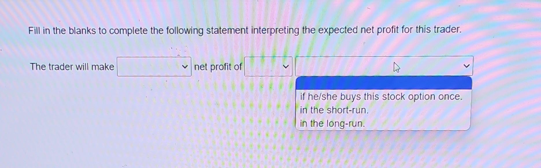 Solved Use this information to answer the three drop-down | Chegg.com