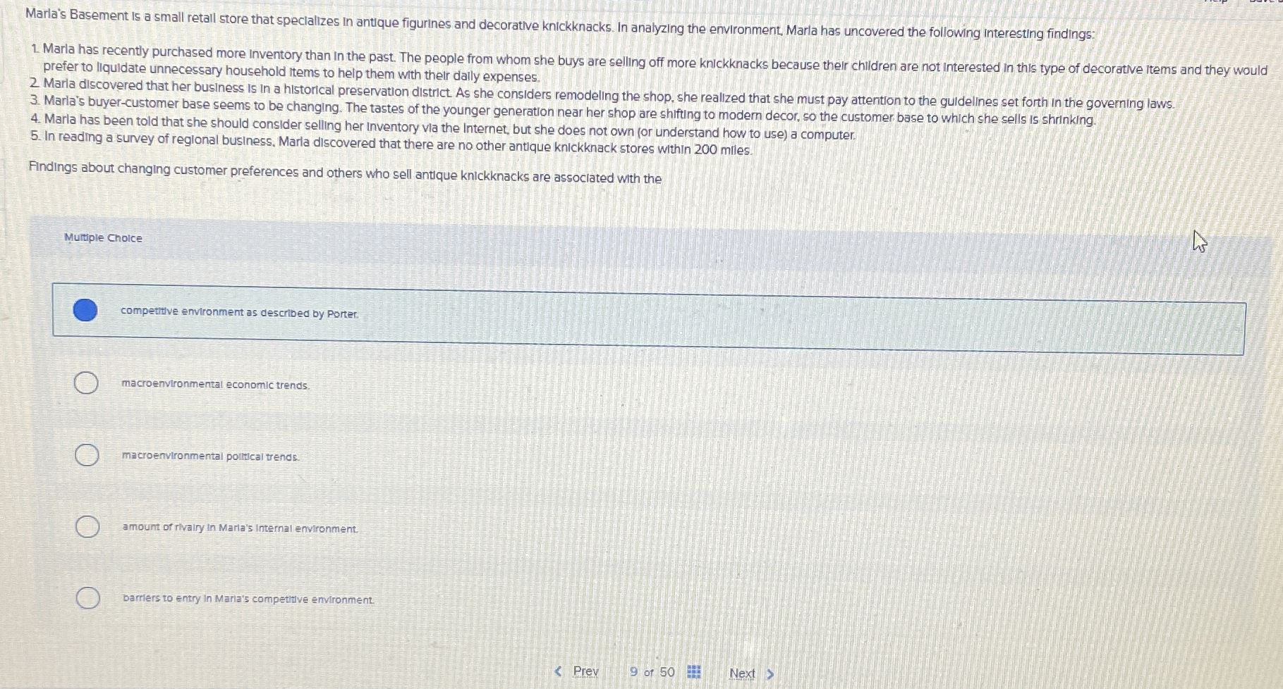 Solved Marla's Basement is a small retall store that