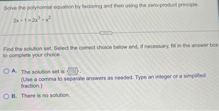Solved Solve the polynomial equation by factoring and then | Chegg.com