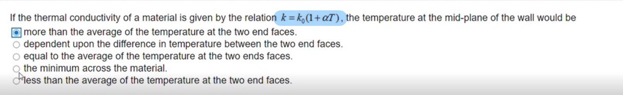 Solved If the thermal conductivity of a material is given by | Chegg.com