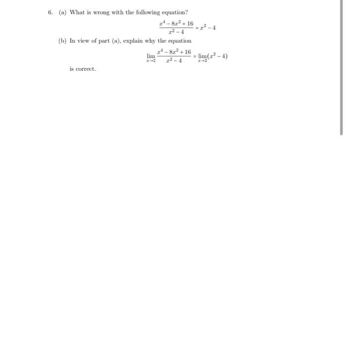 solved-a-what-is-wrong-with-the-following-equation-chegg