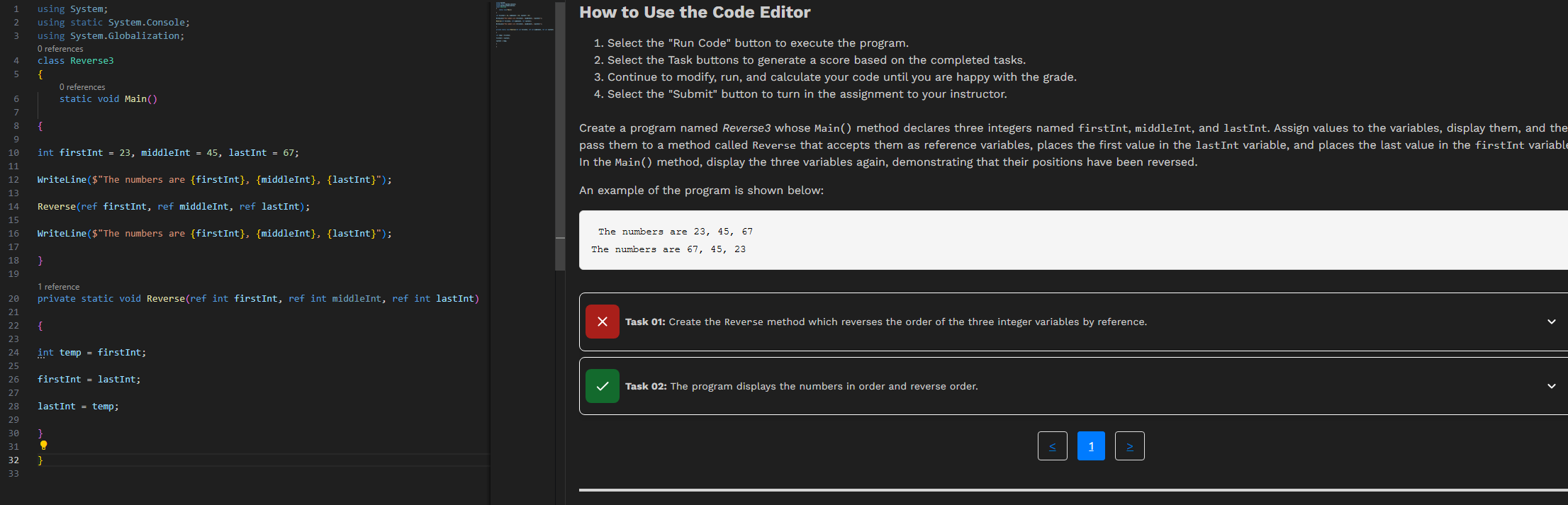 Solved How to Use the Code Editor 1．Select the＂Run | Chegg.com