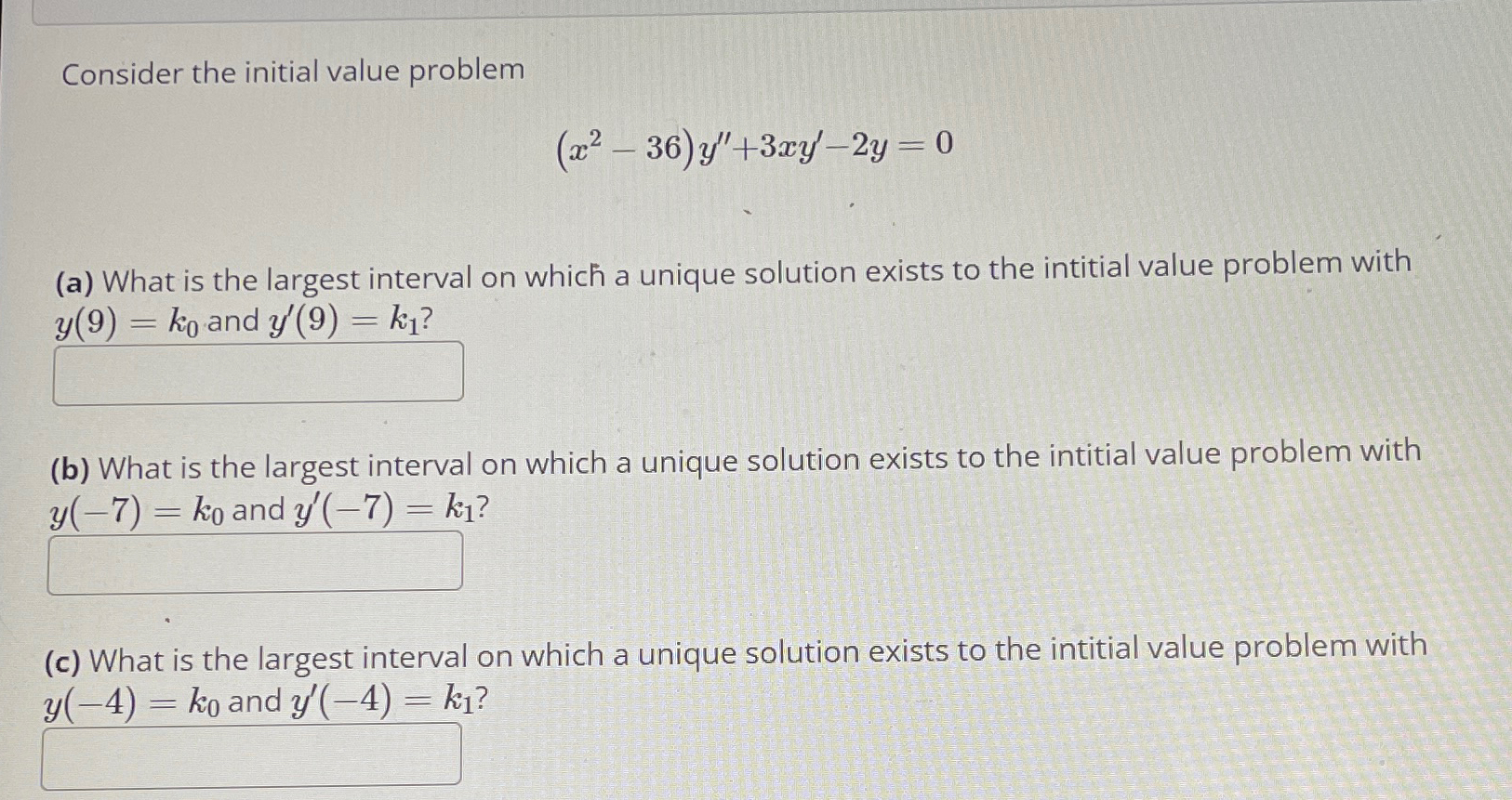 Solved Consider the initial value | Chegg.com