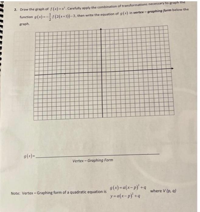 Solved how do I draw both of the equations on my graph | Chegg.com