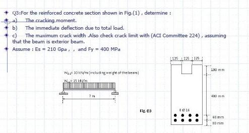 Solved 23:For the reinforced concrete section shown in | Chegg.com