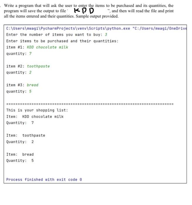 Solved Write a program that will ask the user to enter the | Chegg.com