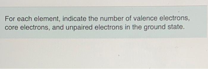 how do you identify the number of valence electrons in an element