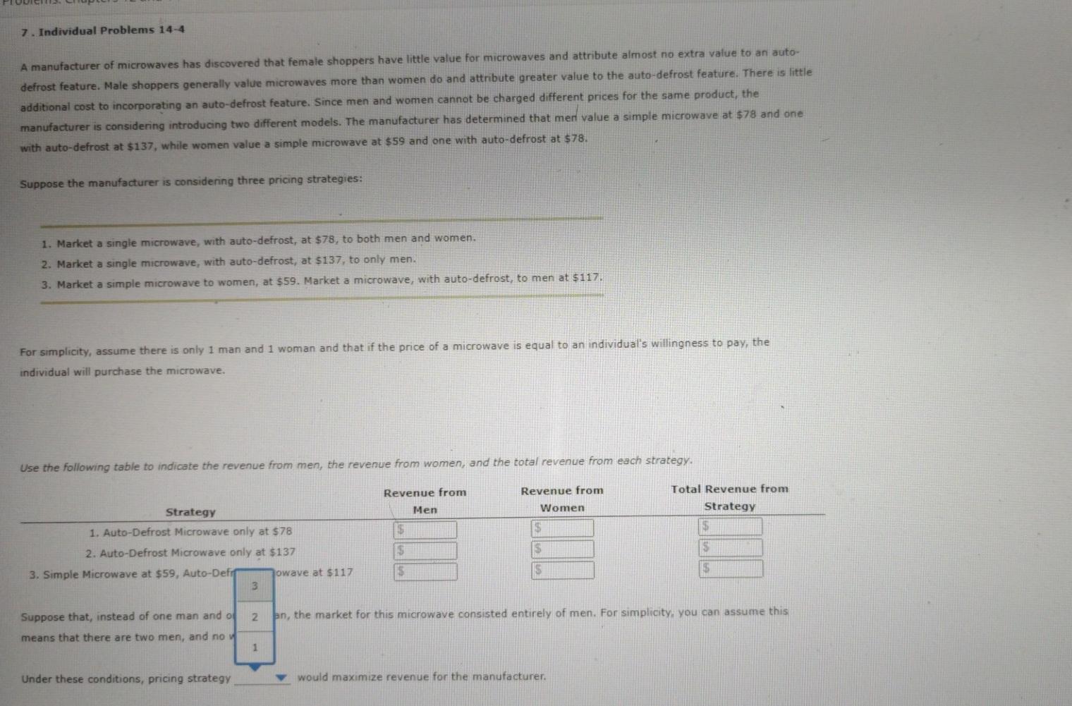 Solved 7. Individual Problems 144 A manufacturer of