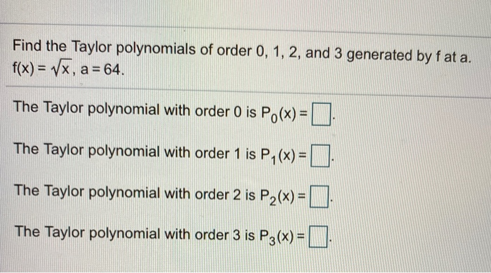 What is a taylor polynomial picture