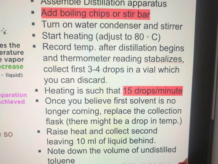 Fractional distillation and Gas chromatography lab