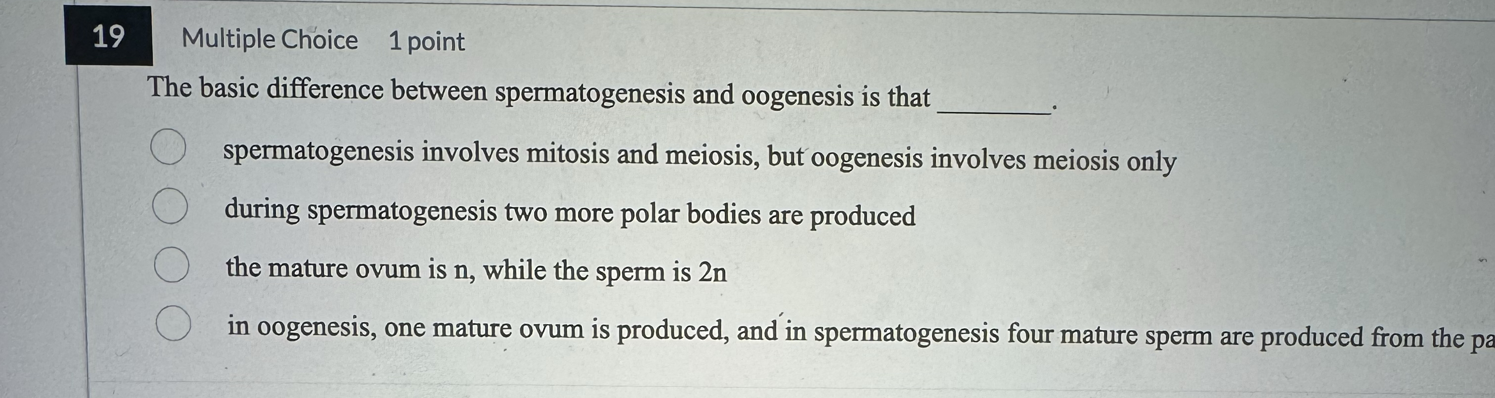 Solved 19Multiple Choice1 ﻿pointThe basic difference between | Chegg.com