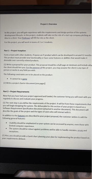 Solved Information Technology - Project Management 1) | Chegg.com