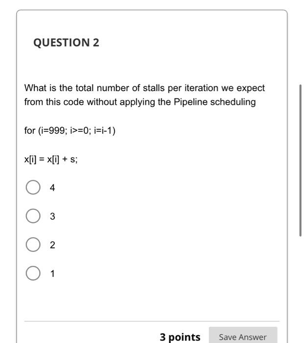 Solved What is the total number of stalls per iteration we | Chegg.com