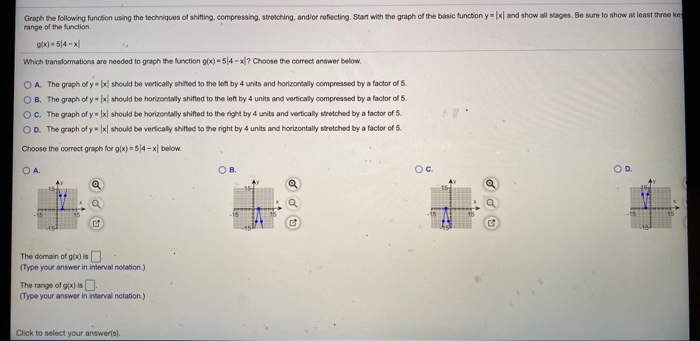 Solved Graph the following function using the techniques of | Chegg.com